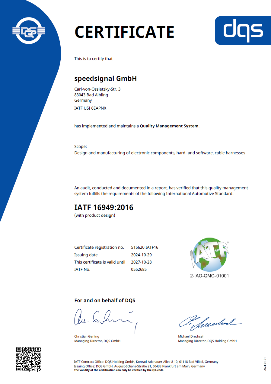 IATF16949 certificate